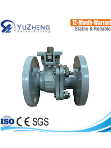 DIN SS Flange Ball Valve with Mounting Pad